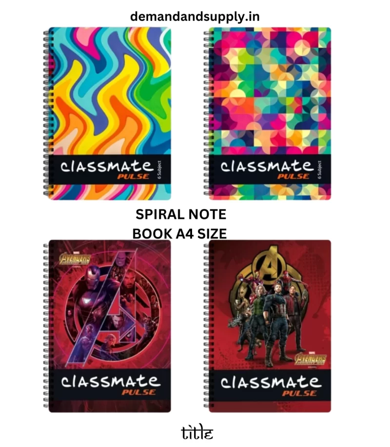 SPIRAL NOTE BOOK A4 SIZE CLASSMATE PULSE (300 PAGES)