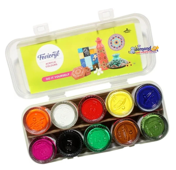 Fevicryl Acrylic Color 10 Shades-15 ml