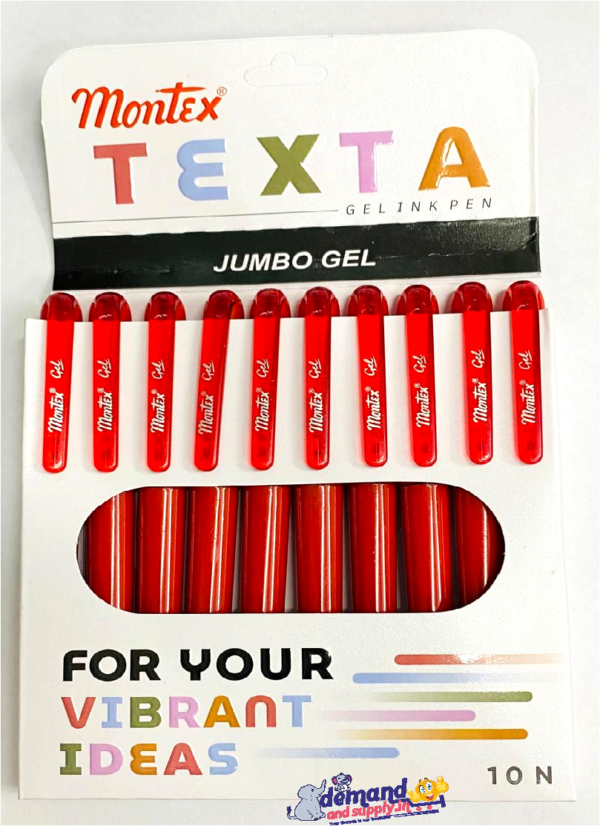Montex Texta Gel  Pen (Pack of 10 pcs) - Image 5