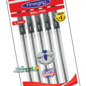 Ball Pen-Cello Finegrip (Transparent Body) (5 pcs Pack)
