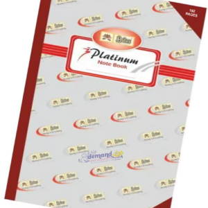 Platinum Register (Long Note Book) Hard Bound (192 Pages)-Lotus