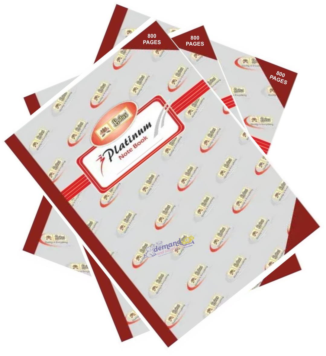 Platinum Register (Long Note Book) Hard Bound (800 Pages)-Lotus