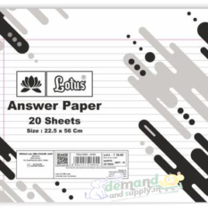 Answer Sheet (University Answer Sheet) (20 Sheets Pack)-Lotus