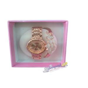 Watch with Bracelet-Rose Gold Color