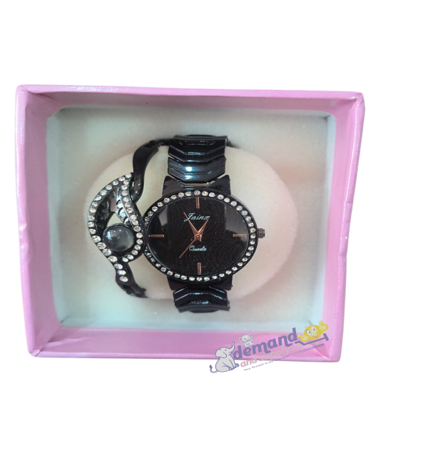 Watch with Bracelet-Black