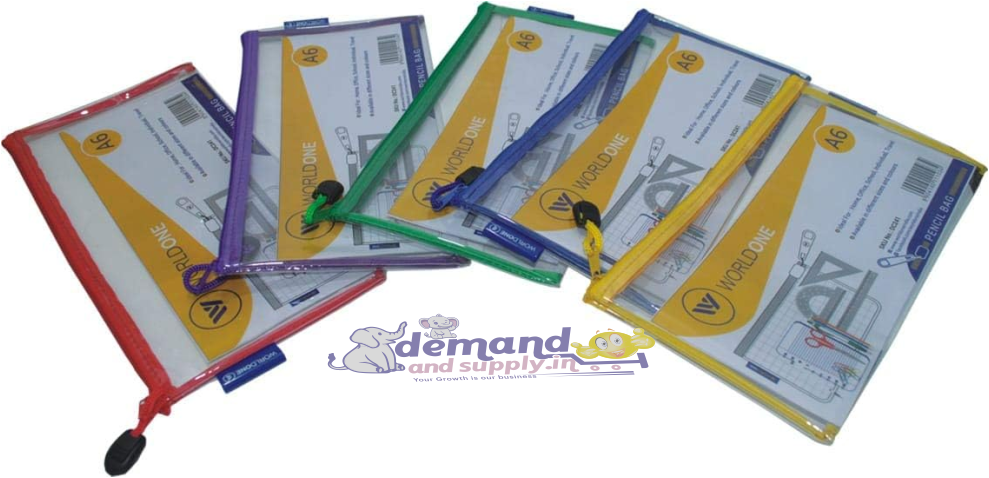 Transparent Zipper Pouch A6-Worldone