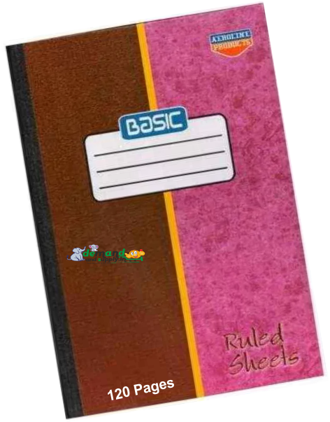 Register Aeroline Basic -120 Pages (Long Note Book-Hard Bound)