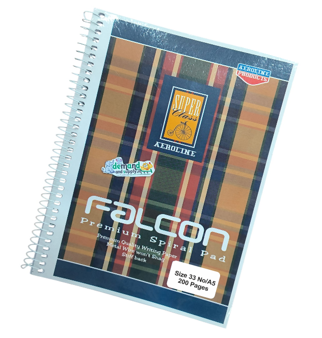 Spiral Pad 33 No -Falcon (00611) - 200 pages A5 size - Image 2