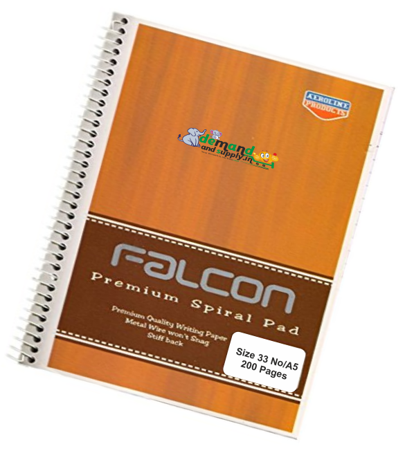 Spiral Pad 33 No -Falcon (00611) - 200 pages A5 size